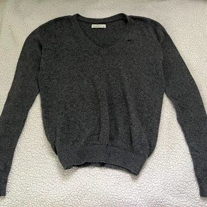 Abercrombie & Fitch Casual Gray Sweater (L, fits smaller)